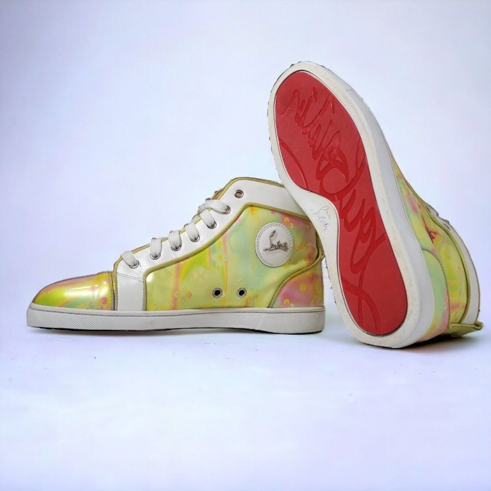 Size 43EU/10M - Christian Louboutin "Red Bottoms" Leather High Top
